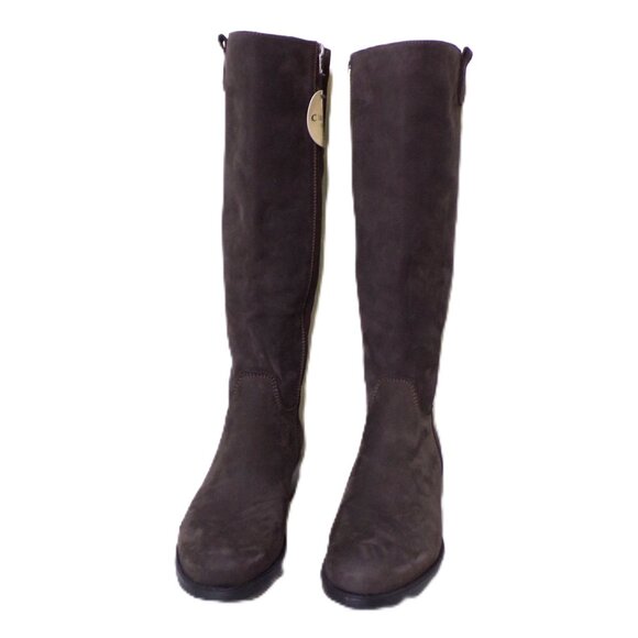 🆕 LA CANADIENNE Love Knee High Lined Waterproof Suede Boot 7 Gray - Picture 4 of 13